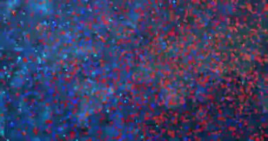 Çalmada, küresel veri bağlantılarını gösteren DNA sarmalını oluşturan parçacıklar merkeze doğru hareket etmeye başlar. Teknoloji, veri, yenilik, dijital, bilim, ağ, soyut