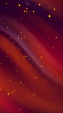 Kırmızı şekillerin üzerinde hareket eden sarı noktaların animasyonu. Küresel teknoloji ve dijital arayüz konsepti dijital olarak oluşturulmuş video.