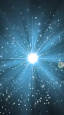 DNA ipliği üzerinde yüzen moleküllerin animasyonu. Bilim, şekiller ve dijital arayüz konsepti dijital olarak oluşturulmuş video.