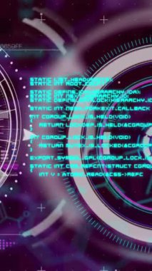 Çeşitli veriler ve insan modeli üzerinden kimyasal formüllerin ve veri işlemenin animasyonu. dijital güvenlik, biyometrik veri, bilim ve teknoloji konsepti dijital olarak oluşturulmuş video.