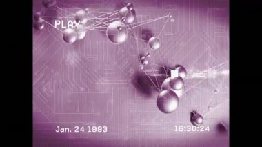 PLAY 'de, metal küreler ağ evrimini süpüren arıza çubuklarıyla yer değiştiriyor ve bağlantıları genişletiyor. Dijital, fütüristik, minimalist, teknoloji, devre, soyut, yenilik