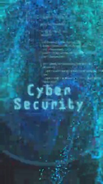 Bulut bilgisayarı ve veri depolama animasyonu dijital mavi parçacıkların arka planında. Teknoloji, ağ, fütüristik, siber uzay, bilgi, görselleştirme