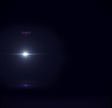 Siyah arkaplanda ışık efekti