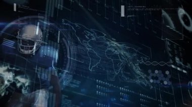 Arayüz, holografik halkalarla ortaya çıkan futbol oyuncusunu başlatıyor. Oyun verilerini haritada tarıyor. Futuristik, yüksek teknoloji, spor, sanal, araştırma, gençleştirme, yenilik