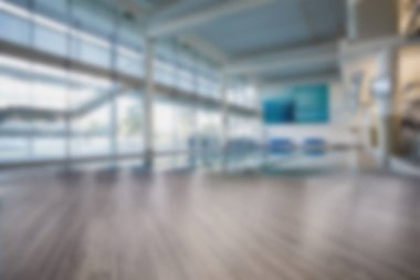 Binadaki boş lobinin bilgisayar tarafından oluşturulan resmi