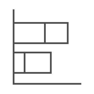 Beyaz arkaplana karşı bar tablosunun resimsel görüntüsü