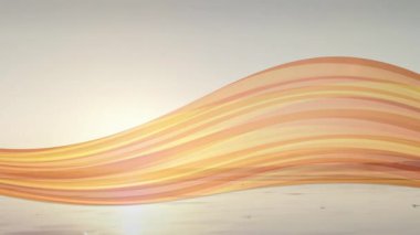 Gün doğumu yansıması motivasyon dansçısı pazarlamada eşarp fırlatma ve kurdele dokuma gösterisi yapıyor. Ufuk, yansıma, hareket, zarafet, sükunet, minimalizm, gündoğumu