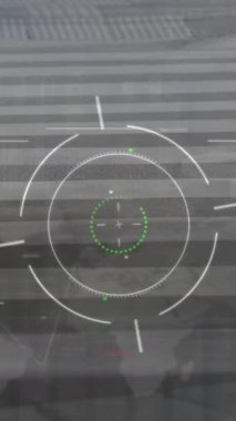 Dijital peyzaj üzerinden tarama ve veri işleme animasyonları. Küresel spor ve dijital arayüz konsepti dijital olarak oluşturulmuş video.