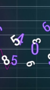 Finansal işlemin animasyonu. küresel iş, finans, dijital arayüz ve bağlantılar konsepti dijital olarak oluşturulmuş video.