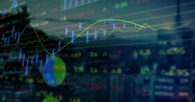 Gösterge paneli açılıyor. Kırmızı kıvrımlar süpürülüyor. Pasta grafiği senkronize ediliyor. Analizler, finans, teknoloji, dijital, iş, anlayış, fütüristik