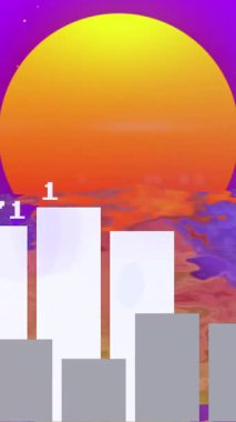 Animation of data processing over numbers and statistics. Global computing, digital interface and data processing concept digitally generated video.