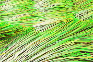 Yanmış yeşil optik fiberin tam çerçeve görüntüsü