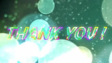 MYU mektupları çok renkli 3D 'yi gösteriyor. Teşekkürler! Minnettarlığımı göstermek için arıza çıkarıyorum. Dijital sanat, soyut grafikler, neon aydınlatma, hareket tasarımı, fütüristik stil, teknoloji, canlı palet