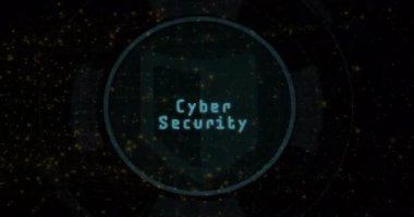 Sürüklenen parçacıklar, kalkan oluşturan soluk halkalar güvenlik telefonunun etrafında ışın taramasıyla titreşiyor. Gelecek, teknoloji, arayüz, şifreleme, koruma, yenilik, dijital