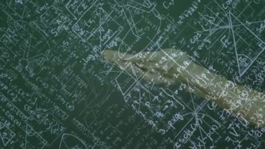 El girişi, hologramın beyninin, avuç içinde şekillenmesine, beyni karatahtanın üzerinde döndürmesine neden olur. Holografi, nörobilim, eğitim, yenilik, teknoloji, görselleştirme, bilim