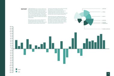 Grafik ve verileri dijital olarak oluşturulan iş arabirimi