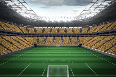 Dijital olarak geniş futbol stadyumu oluşturuldu.