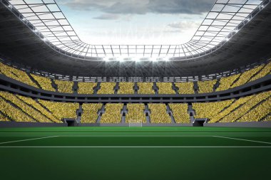 Dijital olarak geniş futbol stadyumu oluşturuldu.