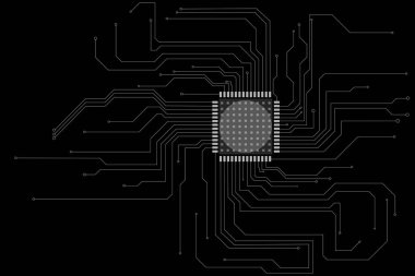 siyah ve gri devre kartı