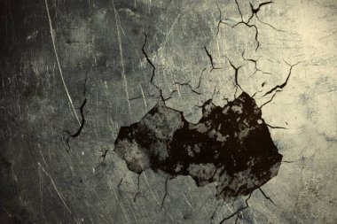 Çatlak metalin dijital görüntüsü