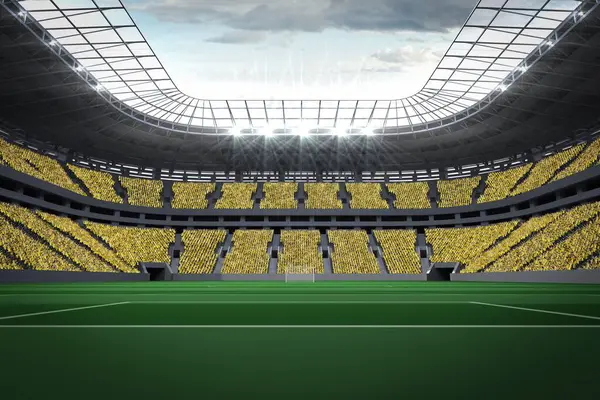 Dijital olarak geniş futbol stadyumu oluşturuldu.