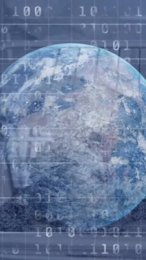 Finansal veri işleme ve markette alışveriş arabasına karşı ikili kodlama. Küresel finans ve iş teknolojisi kavramı