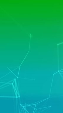 Yeşil arkaplandaki bağlantı ağının canlandırılması. küresel bağlantılar, bilgisayar ve dijital arayüz konsepti dijital olarak oluşturulmuş video.