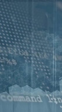 Sunucu odasına karşı istatistiksel veri işleme ve dünya haritasının bulut simgesi üzerindeki animasyonu. Küresel ağ ve iş veri depolama teknolojisi kavramı