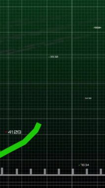 Siyah arkaplanda veri işleme animasyonu. Küresel teknoloji, bilgisayar ve dijital arayüz kavramı dijital olarak oluşturulmuş video.