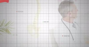 Şebeke merkezli doktor, sağlık eğiliminin azaldığını gösteren kırmızı çizgi grafiklerini tetikliyor. Tıbbi, veri, analitik, görselleştirme, profesyonel, teknoloji, sağlık