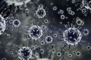 İnsan vücudundaki virüsün dijital görüntüsü