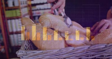 Çizelgeler ortaya çıkıyor, fırın çalışanı maşa kullanıyor, somun kaldırıyor satış ölçülerini gösteriyor. Esnaf, fırın, istihdam, köy, tazelik, işçilik, organik