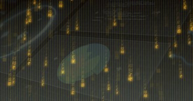 Finans merkezinde sunulan akıllı telefon yarı saydam küresel kaplamayı ve kademeli para birimlerini gösteriyor. Teknoloji, finans, dijital, yenilik, siber güvenlik, veri görselleştirme, iletişim