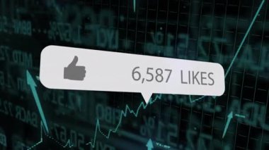 Kabarcık göktaşı şebekesinde beliriyor. Çizelge yükselirken sayılar gibi güncelleniyor. Dijital, analitik, ölçü, ölçüm, teknoloji, görselleştirme, arayüz