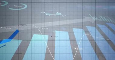 Soluk mavi çizgiler soluyor ve rengarenk çizgiler resimleme ölçümlerine tırmanıyor. Veri görselleştirme, analitik, performans ölçümleri, dijital arayüz, grafikleme, endüstriyel tasarım, teknoloji