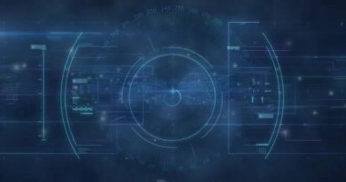 HUD reaksiyonları etkinleştirirken kablo virüsü yükseliyor ve veri analizi için paneller güncelleniyor. Gelecek, teknoloji, dijital, siber güvenlik, görselleştirme, sentetik, veri