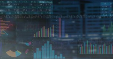 Kaydırma tomarı gösteriliyor histogram bar çizgisi alan çizelgeleri canlandırılıyor ve gösterge paneli güncelleniyor. Analizler, görselleştirme, gösterge paneli, veriler, bilgi grafikleri, dijital, ilgili