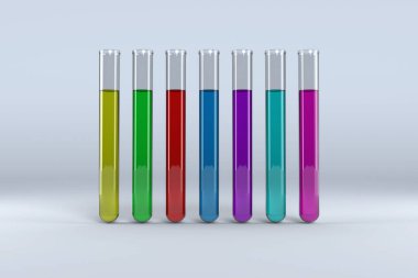 Test tube with chemical solution, Close-up