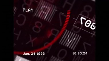 Arıza titreşimli tetikleyiciler soluklaşan, ölçü aralığı süpüren ve dünyayı döndüren görsel veriler. Fütürist, dijital, soyut, teknoloji, arayüz, siber, veri