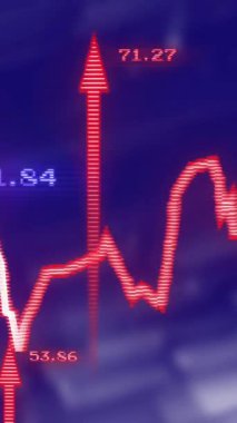 Mavi arkaplanda veri işleme animasyonu. küresel iş ve dijital arayüz kavramı dijital olarak oluşturulmuş video.