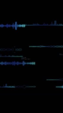 Siyah arkaplan üzerinden finansal veri işleme animasyonu. Küresel finans, iş, bağlantılar, hesaplama ve veri işleme kavramı dijital olarak oluşturulmuş video.