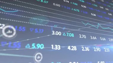 Küresel bir işletme finans kavramının dijital görüntüsü.