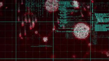 İkili akımlar düşerken ve veri akışını gösteren kod kaydırma sistemi veri düğümlerini ortaya çıkarıyor. Fütürist, dijital, soyut, ağ, teknoloji, siber güvenlik, yenilik