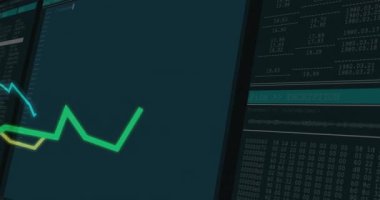 Şifreleme pankartı göründüğünde, ekran hareket çizelgesini gösterir, şifrelemeyi gösteren kaydırma kodu gösterir. Siber güvenlik, veri koruması, dijital güvenlik, teknoloji, analitik, görselleştirme, şifreleme