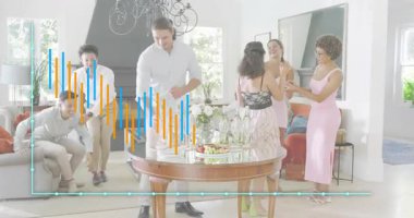 Arkadaşlar içeri girer, şişeyi açar, canlandırılmış baloncuklarla içkileri doldurur misafirperverliği artırır. Kutlama, yoldaşlık, eğlence, sosyalleşme, zarafet, sıcaklık, ortam.