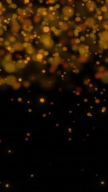 Aydınlatılmış sarı merceklerin üzerindeki terazi burcunun animasyonu. İllüzyon, denge, dijital olarak üretilmiş, soyut, astroloji işareti, falcılık ve uzay kavramı.