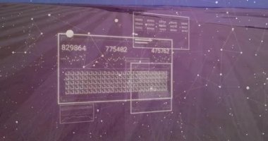 Ağ içinde kaybolan tetikleyiciler ortaya çıkıyor, veri güncelleniyor, düğümler bağlanıyor ve analizleri gösteriyor. Dijital, geleceksel, parlak, teknoloji, analitik, arayüz, görselleştirme