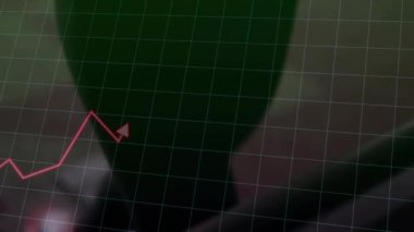 Koşu bandına adım atan bayan koşucu fitness grafik izleme hızı ve kalp atış hızını başlatıyor. Atletik, performans, dijital, sağlık, hareket, fütüristik, eğitim