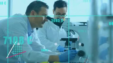 Slayt çizen sıvı izleme çizelgeleri üzerinde çalışan kılavuz laboratuvar araştırmacıları ortaya çıktı. Bilim, işbirliği, laboratuvar, analitik, yenilik, tanı, teknoloji