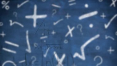 Statik tahta animasyonundan sonra Heron 'un formülü ortaya çıktı. İkinci dereceden denklem çözme üçgeni. Eğitim, soyut, bilgi, öğretici, geometrik, analitik, matematiksel